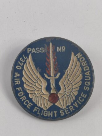 U.S. WWII ? Air Force Flight service Squadron Pass....