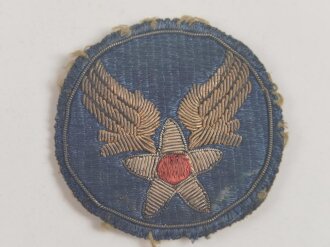 U.S. WWII Army Air Force hand embroidered Bullion patch 65mm