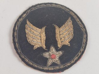U.S. WWII Army Air Force hand embroidered Bullion patch 70mm