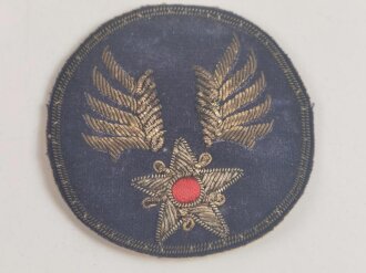 U.S. WWII Army Air Force hand embroidered Bullion patch 72mm