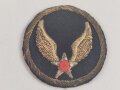 U.S. WWII Army Air Force hand embroidered Bullion patch 68mm