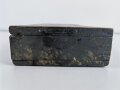 1.Weltkrieg, Holzkasten für Reinigungswatte MG 08 und 08/15. Originallack, Maße 17 x 37 x 6cm