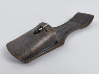 1.Weltkrieg, Koppelschuh zum Seitengewehr M98/05 . getragenes Stück