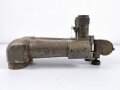 1.Weltkrieg, Scherenfernrohr von Carl Zeiss Jena, bezeichnet 10 x 5°. Originallack. Optisch defekt, lediglich hell und dunkel erkennbar. Seltene Ausführung