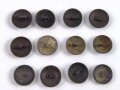 Zaristisches Russland ,  12 Stück Uniformknöpfe 21-22mm