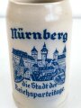 "Nürnberg die Stadt der Reichsparteitage" Bierkrug 1 Liter, sehr guter Zustand