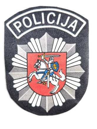Litauen, Ärmelabzeichen Polizei "...