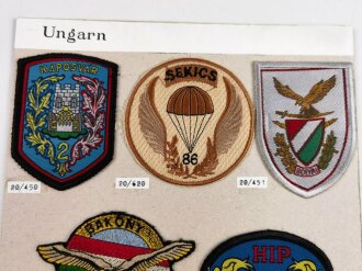 Ungarn, Sammlung Ärmelabzeichen Armee,  jeweils auf...