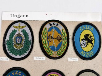 Ungarn, Sammlung Ärmelabzeichen Armee,  jeweils auf...