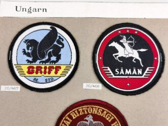 Ungarn, Sammlung Ärmelabzeichen Armee,  jeweils auf...