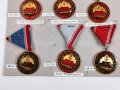 Ungarn, Sammlung  9 x Verdienstmedaille der Luftstreitkräfte,  jeweils auf Karton befestigt