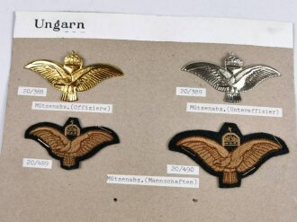 Ungarn, Sammlung Abzeichen zum Thema Luftwaffe, bei den...