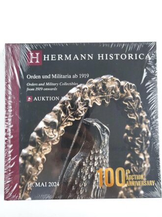 "Hermann Historica 100. Auktion" - Orden und Militaria ab 1919, DIN A5, noch eingepackt