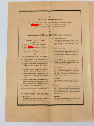 Reichsparteitag 1938 " Tag der Wehrmacht" 12. September 1938, 4-blättrig