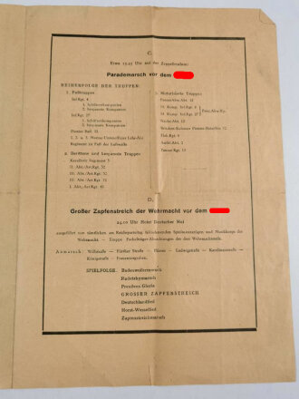 Reichsparteitag 1938 " Tag der Wehrmacht" 12. September 1938, 4-blättrig