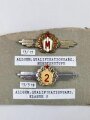 Tschechoslowakei, Sammlung  Qualifikationsabzeichen Militär,   jeweils auf Karton befestigt