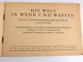 Verlag Moritz Ruhl " Die Welt in Wehr und Waffen, Heft 1: Cechoslowakische Republik" 44 Seiten, guter Gesamtzustand