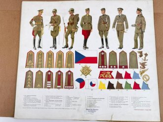 Aus dem Uniformwerk " Knötel Die Soldaten Europas" 11 Stück Uniformtafeln im Format ca. 49 x 43 cm