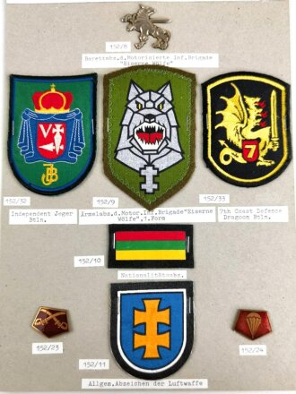 Litauen, Sammlung Effekten zum Thema Militär ,...