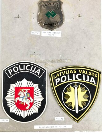 Litauen, Sammlung Effekten zum Thema Polizei , jeweils...