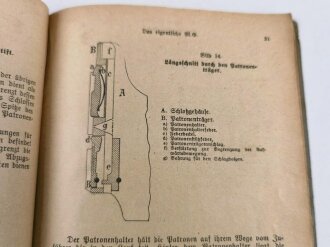 1.Weltkrieg "Das Maschinengewehr 08/15" datiert 1918 mit 76 Seiten, Einband defekt, DIN A5