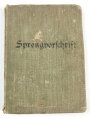 "Sprengvorschift" datiert 1911, 215 Seiten, stark gebraucht, DIN A6