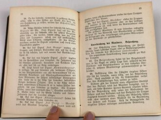 D.V. 80 "Bestimmungen für die größeren Truppnübungen - Manöver Ordnung" datiert 1908, 60 Seiten, DIN A6