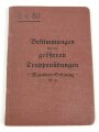 D.V. 80 "Bestimmungen für die größeren Truppnübungen - Manöver Ordnung" datiert 1908, 60 Seiten, DIN A6