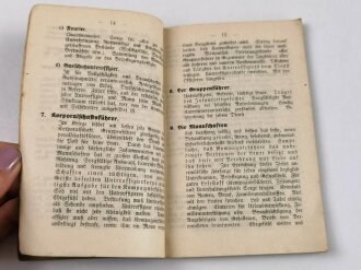 1.Weltkrieg "Anleitung für Kompagnieführer" datiert 1917, 156 Seiten, DIN A6