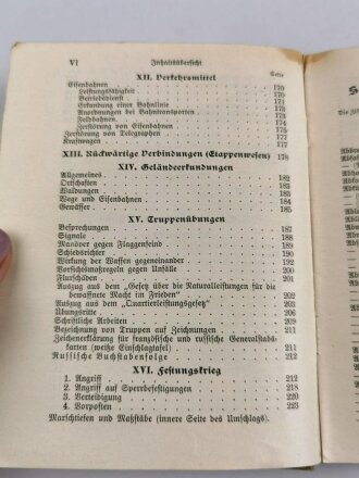 "Handbuch für den Truppenführer" datiert 1914, 224 Seiten, DIN A6