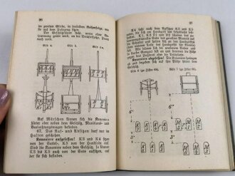 D.V.E. Nr. 414 "Erxerzier-Reglement für die Feldartillerie" datiert 1907, 248 Seiten, DIN A6