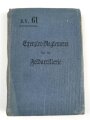 D.V. 61 "Exerzier-Reglement für die Feldartillerie" datiert 1907, 248 Seiten, DIN A6, stark gebraucht 