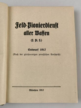 D.V.E. Nr. 352 "Feld-Pionierdienst aller Waffen...