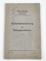 1.Weltkrieg "Einheitsbeschirrung für Gebirgsartillerie" mit 5 Abbildungen. Druckvermerk von 1915, Friedrich Krupp AG Essen