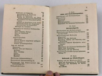 D.V.E. Nr. 414a "Anhang zum Erxerzier-Reglement für die Feldartillerie" datiert 1913, 251 Seiten, DIN A6