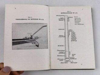 D.V.E. Nr. 414a "Anhang zum Erxerzier-Reglement für die Feldartillerie" datiert 1913, 251 Seiten, DIN A6