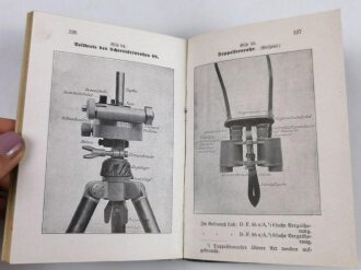 D.V.E. Nr. 414a "Anhang zum Erxerzier-Reglement für die Feldartillerie" datiert 1913, 251 Seiten, DIN A6