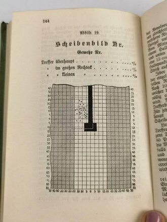 "Schießvorschrift für die Infanterie" datiert 1889, 147 Seiten, DIN A6