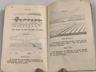 1.Weltkrieg "Anleitung zur Fertigung von militärischen Ansichtsskizzen nach der Natur im Kriege " 35 Seiten, unter DIN A5, stark gebraucht