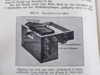 1.Weltkrieg, "Handbuch für die Einjährig-Freiwilligen der Feldartillerie" datiert 1915, 436 Seiten, DIN A5