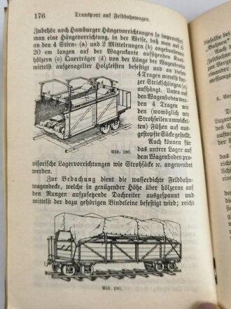 "Leitfaden für den Unterricht der freiwilligen Krankenträger (Sanitäts-Kolonnen)" datiert 1902, 231 Seiten, DIN A6