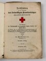 "Leitfaden für den Unterricht der freiwilligen Krankenträger (Sanitäts-Kolonnen)" datiert 1902, 231 Seiten, DIN A6