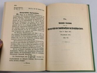 Zu D.V.E. Nr. 362 "Ehrengerichte der Offiziere im Preußichen Heere und Ergänzungsordre" datiert 1910, DIN A5