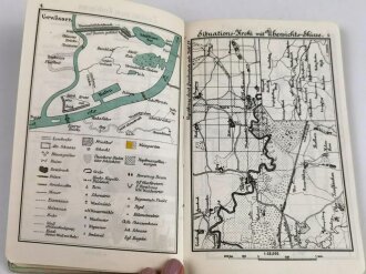 1.Weltkrieg, "Anleitung zum Krokieren, Kartenlesen und für Geländeerkundung" datiert 1916, 104 Seiten, DIN A5