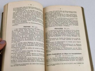 "Bestimmungen über den Dienst der Einjähirgen-Freiwilligen in Heer und Marine" datiert 1913, 102 Seiten, DIN A5