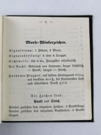 "Feldartillerietabellen für Kanonenbatterien" datiert 1911, 34 Seiten, unter DIN A6