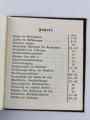 "Feldartillerietabellen für Kanonenbatterien" datiert 1911, 34 Seiten, unter DIN A6