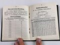 "Feldartillerietabellen für Kanonenbatterien" datiert 1911, 34 Seiten, unter DIN A6