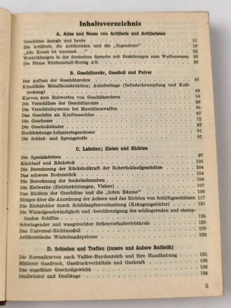 "Taschenbuch für den Artilleristen" , 284 Seiten, datiert 1942, DIN A6