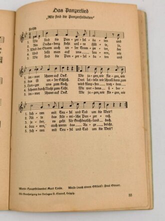 "Das Lied der Front - Liedersammlung des Großdeutschen Rundfunks" Heft 2, 64 Seiten, datiert 1941, DIN A5